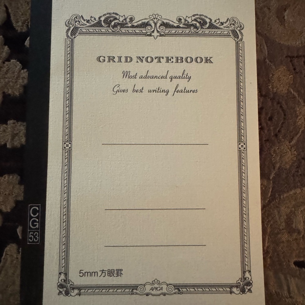 Elegant Grid Notebook - Apica-New